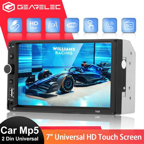 2 Din Rádio Do Carro receptor Estéreo Bluetooth 7 Touch Screen FM