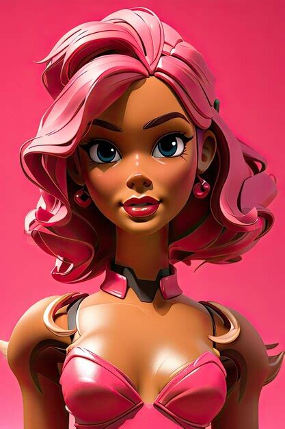 Premium AI Image Barbie Doll With Pink Hair