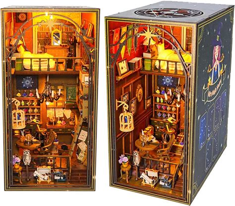 Amazon DIY Book Nook Kit DIY Dollhouse Booknook 3D Wooden Puzzle