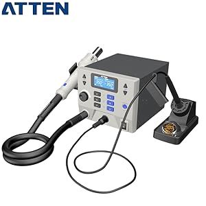 St D W Hot Air Gun With W Solder Iron Soldering Station Digital Display Bga Rework