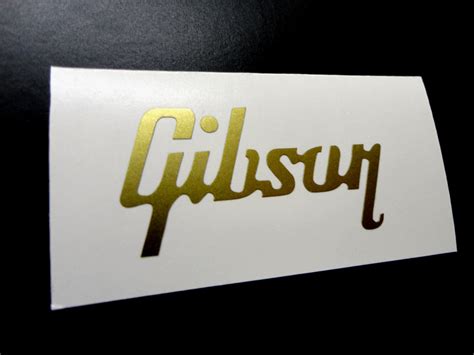 Gibson Guitar Logo Sticker + Les Paul Lettering Vinyl Logo - HMCustom Online Shop