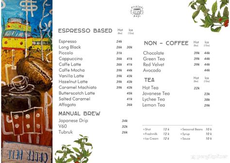 Selalu Diperbarui Menu Filosofi Kopi Braga Bandung