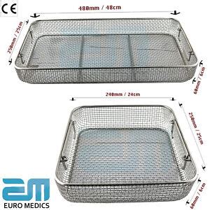 Sterilisation Mesh Tray Perforated Instruments Rack Autoclave Stainless