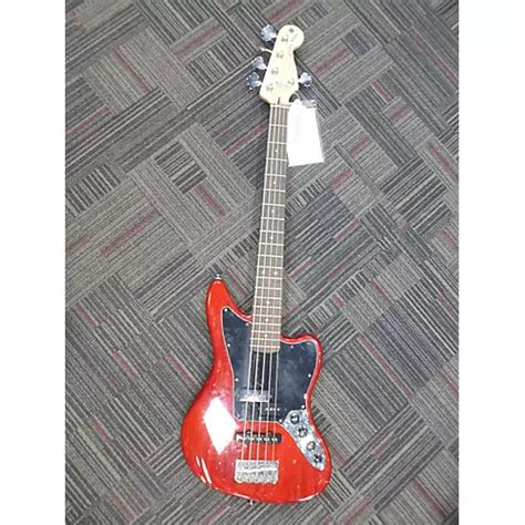 Used Squier 5 STRING JAGUAR BASS Electric Bass Guitar | Guitar Center