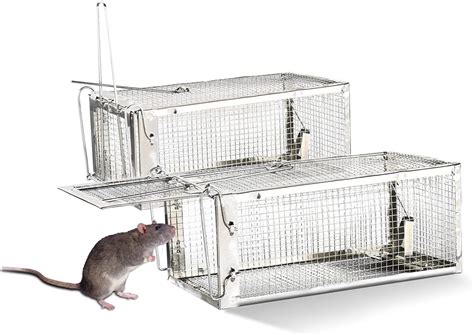 Cage Piège à Rat Vivant 30 cm Grand Réutilisable Piege a rongeur