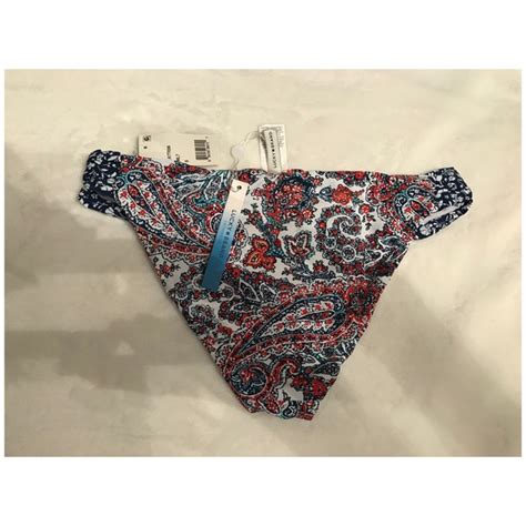 Lucky Brand Swim Hailey Paisley Side Sash Hipster Bikini Bottom