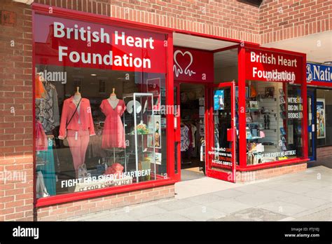 British Heart Foundation Charity Shop Stock Photo Alamy