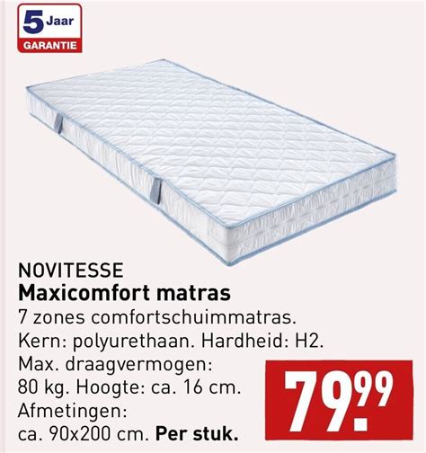 Novitesse Maxicomfort Matras Aanbieding Bij Aldi