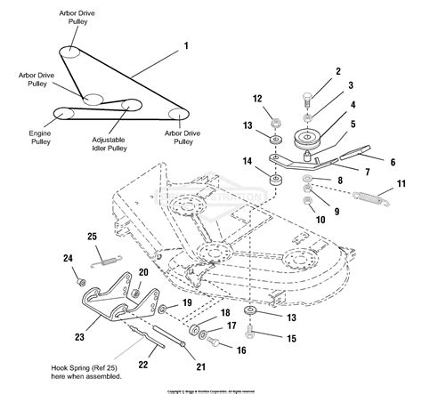 Simplicity 1692836 2516h 16hp Hydro And 44 Mower Deck Parts Diagram For 44 Mower Deck