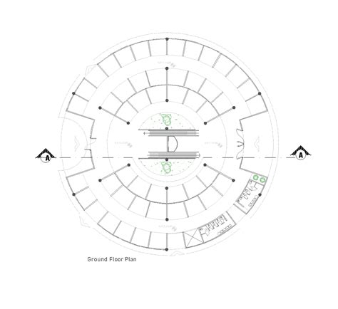Circular Layout Museum Dwg Cad Free Download