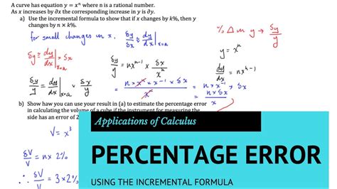 Percent Error Example Problem