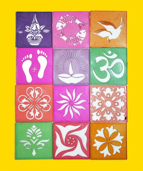 Buy Rangoli Making Tools Kit Stencil Set Of Rangoli Making Multiple