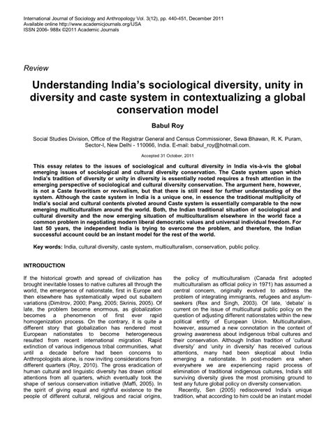 Cultural Linguistic And Biological Diversity In India Docslib