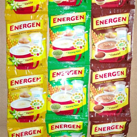 Jual ENERGEN SEREAL KEMASAN RENCENG ISI 10 Shopee Indonesia