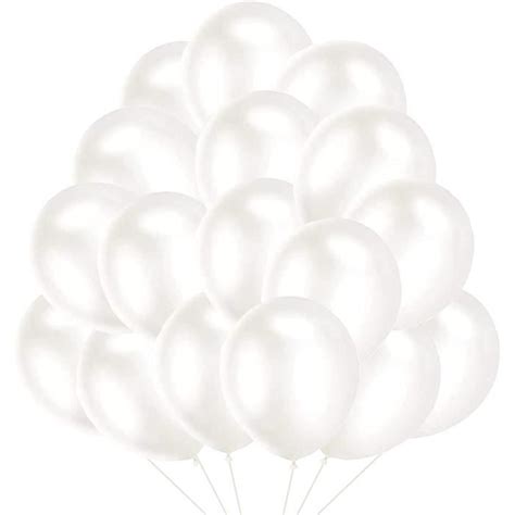 Ballons Blanc 100 Pices Ballon En Latex Blanc 10 Pouces Ballon Blanc