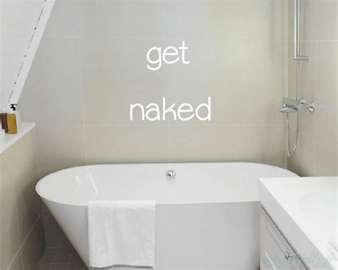 Stickers Muraux Get Naked Pour La Salle De Bain