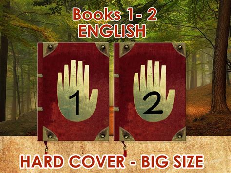 Gravity Falls Journal 1-2 unofficial big size english hard | Etsy