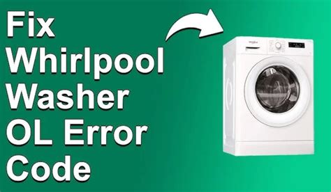 How to Fix OL Mode on a Cabrio Washing Machine: Full Guide