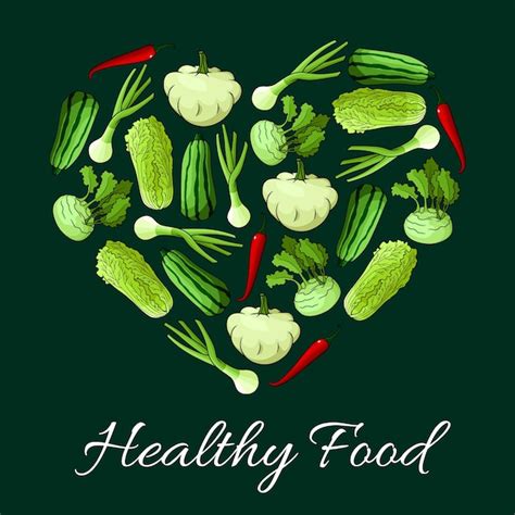 Premium Vector Healthy Vegetable Food Vector Poster