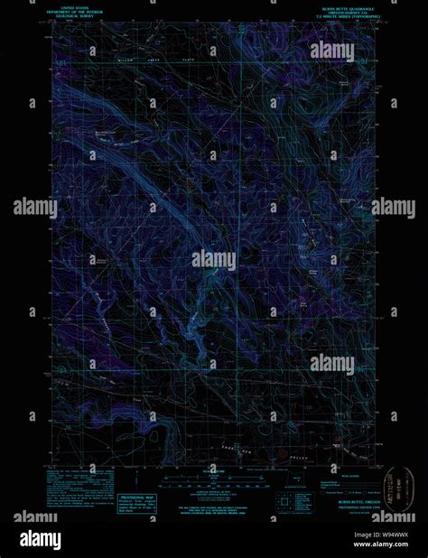 Map Of Burns Oregon Hi Res Stock Photography And Images Alamy