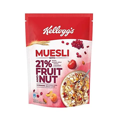 Kellogg S Muesli With 21 Fruit Nut And Seeds 500G Souq Al Buhair