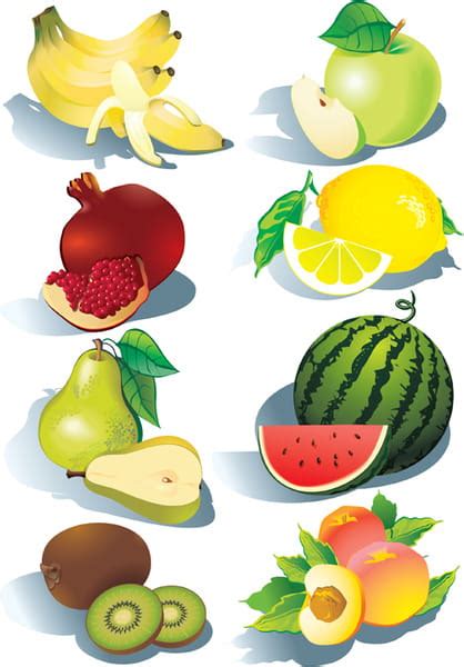 Realistic Fruits Icons Vector Eps Uidownload