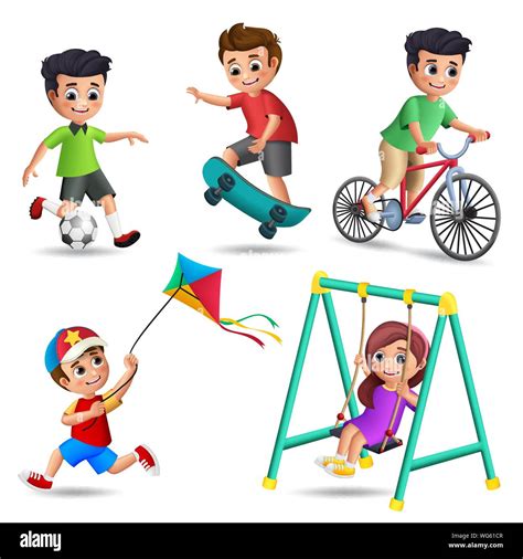 Clipart Of Kids Playing Outside