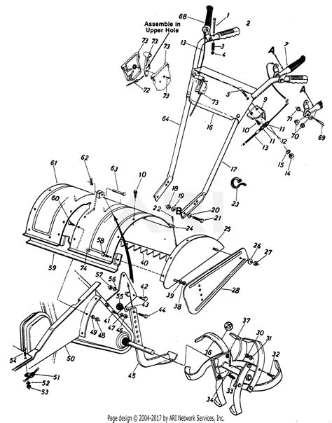 Mtd Rear Tine Tiller Parts Diagram Mtd Rear Tine Tiller Part