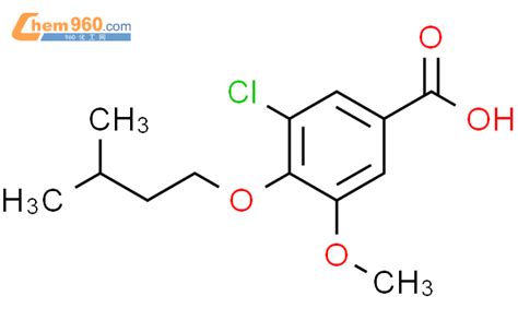 749920 21 6 3 CHLORO 5 METHOXY 4 3 METHYLBUTOXY BENZOIC ACIDCAS号