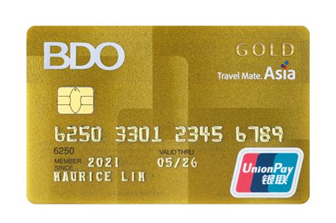 Unionpay Credit Cards Bdo Unibank Inc