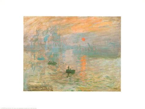 Impression Soleil Levant 1873 By Claude Monet 12 X 16 Inches Art