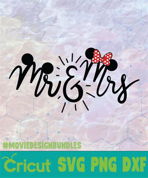 Mr And Mrs Mickey Logo Svg Png Dxf Movie Design Bundles