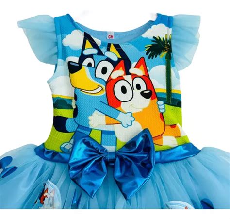 Disfraz Vestido Bluey Bingo Cachorro Bebe Ni A Fiesta Cumplea Os