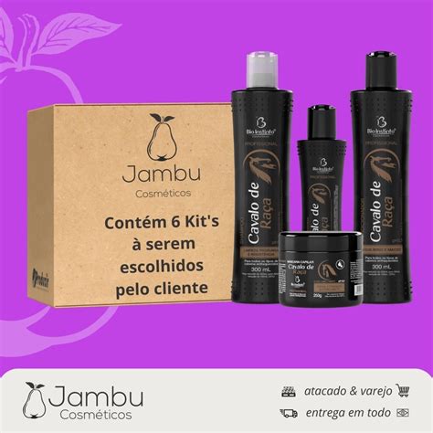 Kit Capilar Bio Instinto Cavalo De Raca 4 Itens Caixa 6 Kits