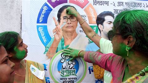 Tmc Sweeps Bengal Rural Polls With K Gram Panchayat Seats Bjp Cpim