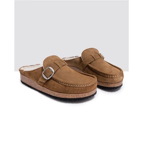 Birkenstock Buckley Suede Shearling Womens Mule Moccasins Footwear From Cho Fashion And