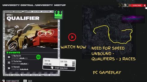 Need For Speed Unbound PC Gameplay Qualifiers 3 Races In 1 YouTube