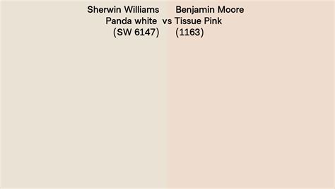 Sherwin Williams Panda White SW 6147 Vs Benjamin Moore Tissue Pink