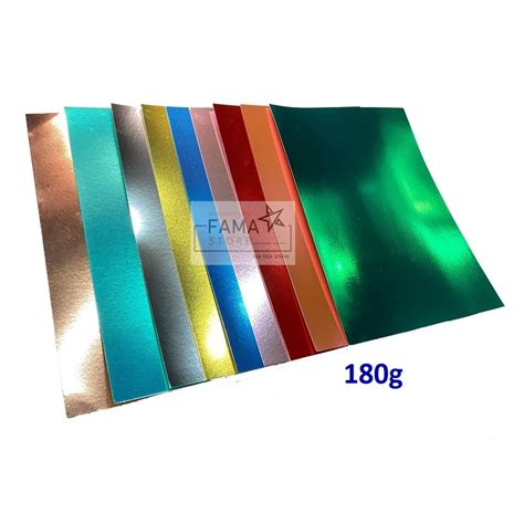 Papel Laminado Lamicote A4 1 Face 180g 10 Folhas Varias