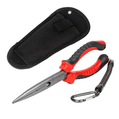 Fishing Pliers Long Nose With Floating Fish Gripper Needle Nose Pliers