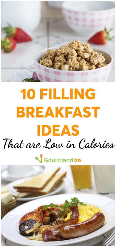 10 filling breakfast ideas that are low in calories