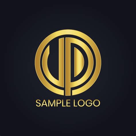 Premium Vector Rounded Golden Vector Logo Design