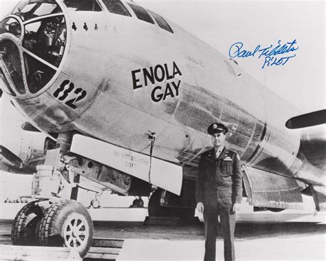 At Auction PAUL TIBBETS ENOLA GAY SIGNED PHOTOGRAPH