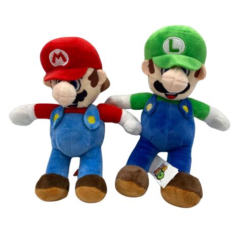 Nintendo Super Mario Bros Mario And Luigi Plush Toys S