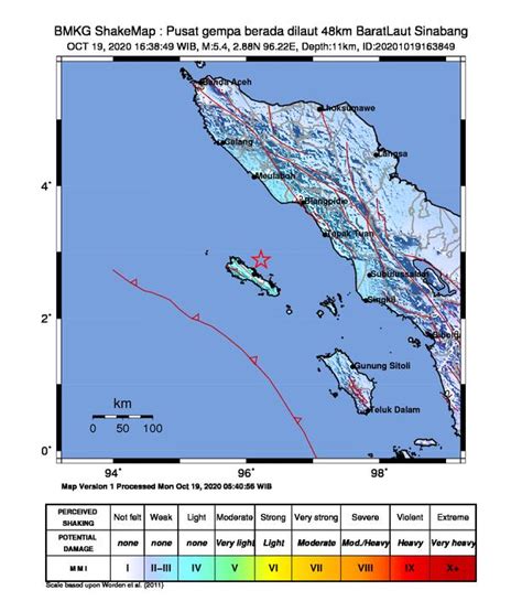 Gempa Bumi 5 4 Magnitudo Guncang Aceh