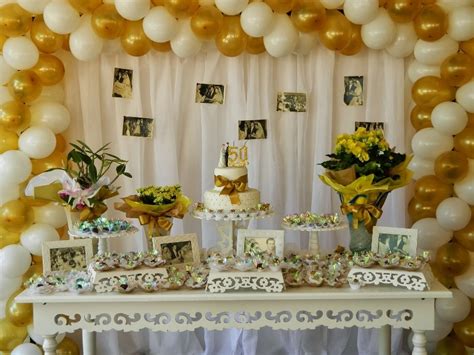 Decora O De Bodas De Ouro Sugest Es E Dicas De Como Decorar