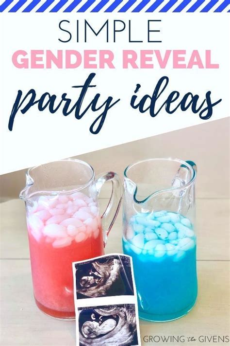 How To Plan A Gender Reveal Party In Under 2 Hours Growing The Givens Simple Gender Reveal