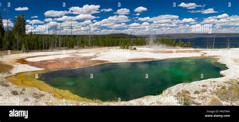 Abyss Pool At West Thumb Geyser Basin Yellowstone National Park