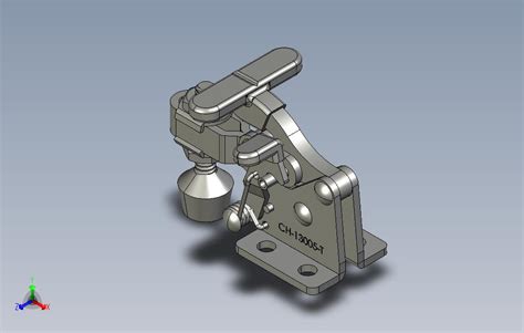 Ch 13005 T快速夹钳step模型图纸下载 懒石网