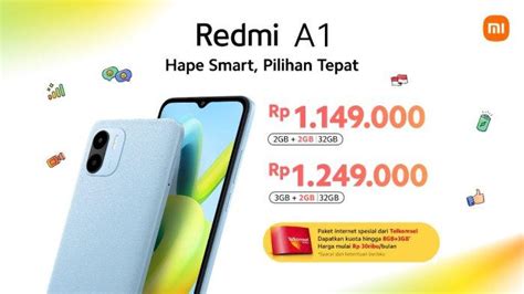 Resmi Meluncur Redmi A1 Berdaya Baterai 5000mAh Dibanderol Rp 1 Jutaan